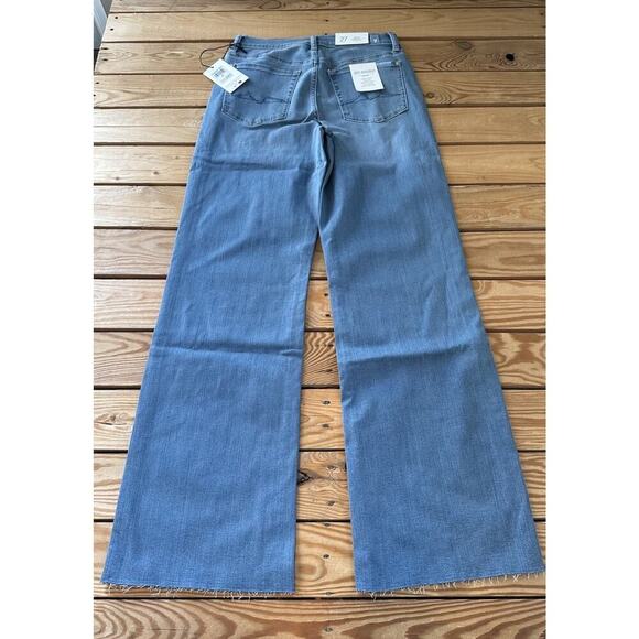 NWT $238 7 For All Mankind Alexa Trouser Jeans Size 27 Women’s Blue - Picture 2 of 12